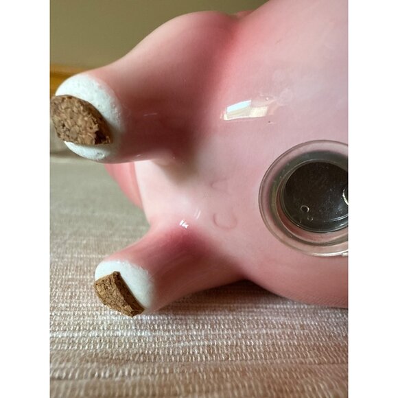 Clay Art Vintage Piggy Bank with Coins Salt and Pepper Shakers - Picture 9 of 16